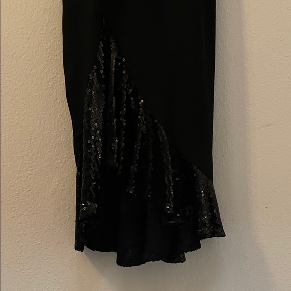 Elegant Black Sleeveless Dress SHO by TADASHI SHOJI Size 2 Sequin - Picture 4 of 6